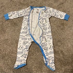 Onesies brand onesie. Dinosaur print.